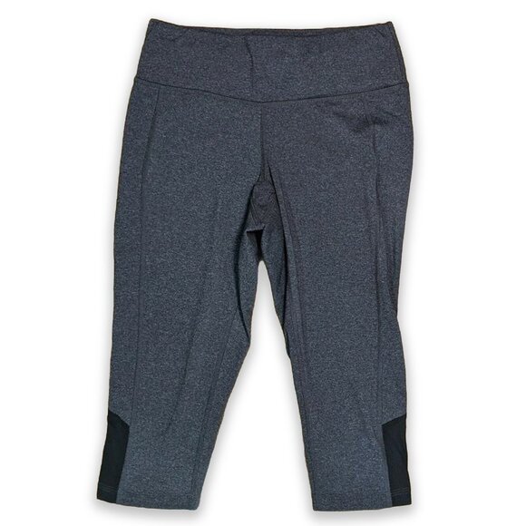 Lucy Powermax Training Athletic Work Out Gray Capri Crop Leggings Women's Sz XS - Picture 1 of 5